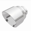 Load image into Gallery viewer, MagnaFlow Tip Stainless Double Wall Round Single Outlet Polished 4.5in DIA 2.5in Inlet 5.75in Length - Additional View 15