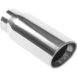 Load image into Gallery viewer, MagnaFlow Tip Stainless Double Wall Round Single Outlet Polished 4.5in DIA 3.5in Inlet 12in Length - Main Product View