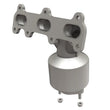 Load image into Gallery viewer, MagnaFlow Uni Catalytic Con DF 05-09 Hyundai Tucson  2.7 L P/S Manifold /05-07 Kia Truck - Side View