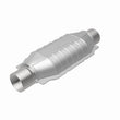 Load image into Gallery viewer, MagnaFlow Universal CARB Compliant Catalytic Converter 2in Inlet/Outlet 16in Length 6.375in Width - Back View