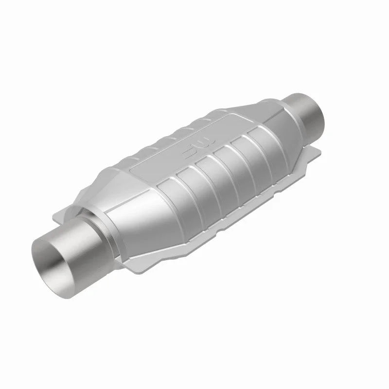 MagnaFlow Universal CARB Compliant Catalytic Converter 2in Inlet/Outlet 16in Length 6.375in Width - Back View