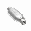 Load image into Gallery viewer, MagnaFlow Universal CARB Compliant Catalytic Converter 2in Inlet/Outlet 16in Length 6.375in Width - Installation View