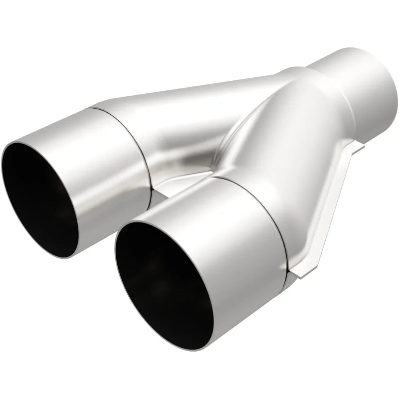 MagnaFlow Universal Trans Y-Pipe All SS 4inch (Dual) 3.5inch (Single) x 13inch (Overall) - Main Product View