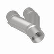 Load image into Gallery viewer, MagnaFlow Universal Trans Y-Pipe All SS 4inch (Dual) 3.5inch (Single) x 13inch (Overall) - Additional View 5