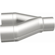 Load image into Gallery viewer, MagnaFlow Universal Trans Y-Pipe All SS 4inch (Dual) 3.5inch (Single) x 13inch (Overall) - Additional View 9
