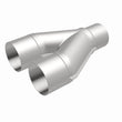 Load image into Gallery viewer, MagnaFlow Universal Trans Y-Pipe All SS 4inch (Dual) 3.5inch (Single) x 13inch (Overall) - Additional View 12