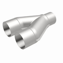 Load image into Gallery viewer, MagnaFlow Universal Trans Y-Pipe All SS 4inch (Dual) 3.5inch (Single) x 13inch (Overall) - Additional View 12