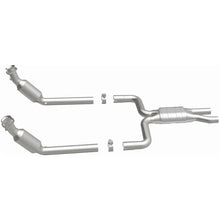 Load image into Gallery viewer, Magnaflow 05-06 Lincoln LS 3.9L Direct Fit Converter - Installation View