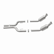 Load image into Gallery viewer, Magnaflow 05-09 Ford Mustang 4.6L Direct Fit Converter - Installation View