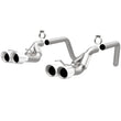 Load image into Gallery viewer, Magnaflow 09-11 Chev Corvette V8 6.2L Comp Series Quad Center Rear Exit SS Cat-Back Perf Exhaust - Side View