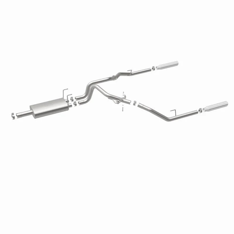 Magnaflow 09-13 Dodge Ram 1500 V6 3.6L Dual Spilt Rear Exit Polished Stainless C/B Perf Exhaust - Additional View 15