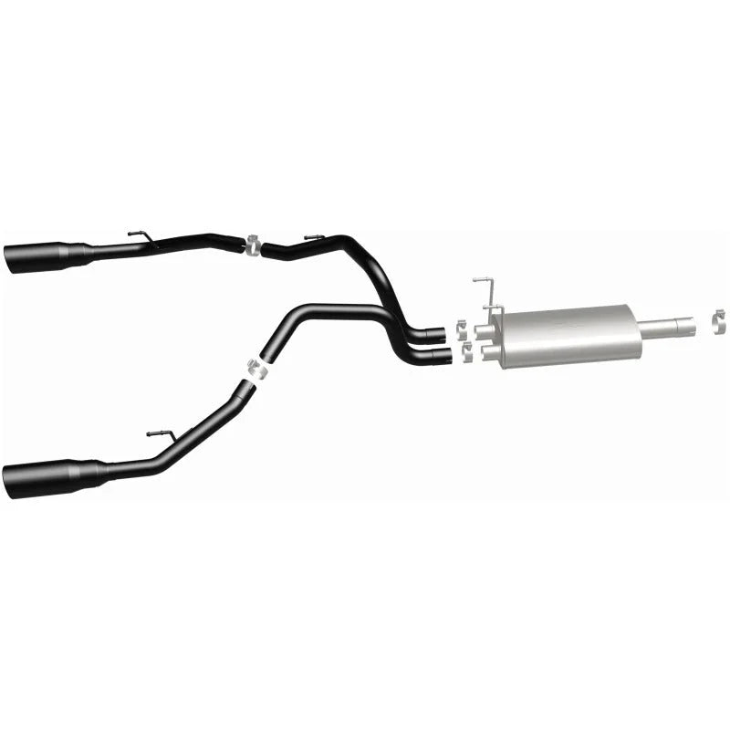 Magnaflow 09-15 Dodge Ram 1500 V8 Dual Spilt Rear Exit Black Stainless C/B Perf Exhaust - Additional View 15