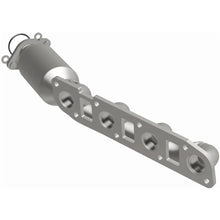 Load image into Gallery viewer, Magnaflow 11-13 QX56 V8 5.6 OEM Manifold Direct Fit Converter - Back View