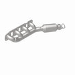 Load image into Gallery viewer, Magnaflow 11-13 QX56 V8 5.6 OEM Manifold Direct Fit Converter - Installation View