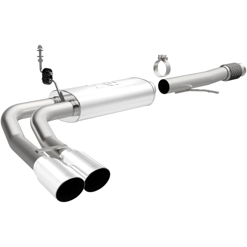 Magnaflow 14 Chev Silverado V8 5.3L CC/EC Dual Same Side Before P/S Tire Exit SS Cat Back Perf Exh - Main Product View