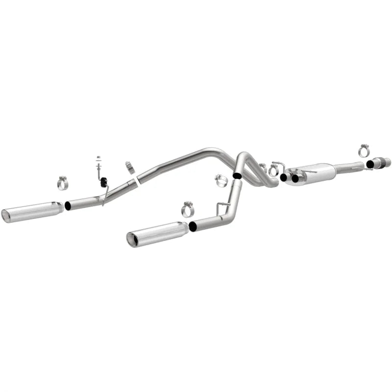 Magnaflow 14 Chev Silverado V8 5.3L SC Cab Dual Split Rear Exit SS Cat Back Perf Exhaust - Main Product View