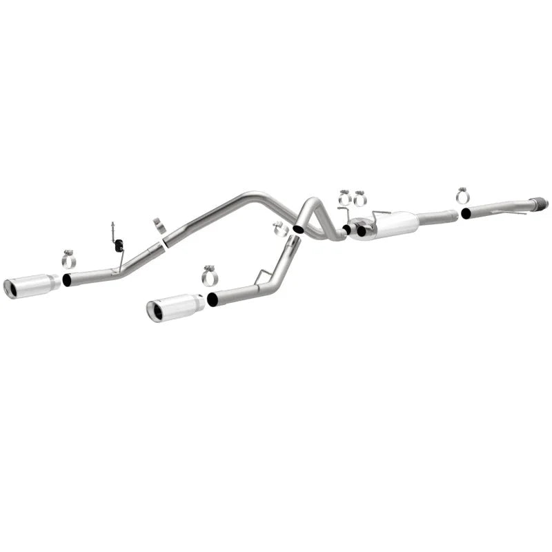 Magnaflow 14 Chevy Silverado V8 5.3L CC/EC Cab Dual Split Rear Exit Stainless Cat Back Perf Exhaust - Main Product View