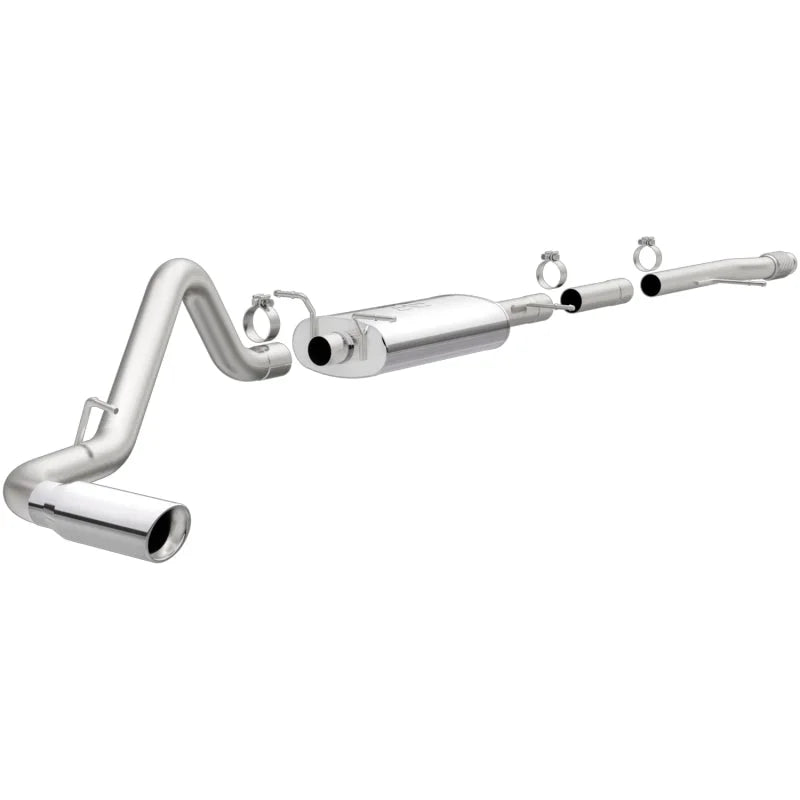 Magnaflow 14 Chevy Silverado V8 5.3L CC/EC Cab Single P/S Rear Exit Stainless Cat Back Perf Exhaust - Main Product View