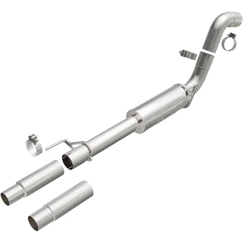 Magnaflow 15-21 Ford F-150 Street Series Cat-Back Performance Exhaust System- Polished Rear Exit - Side View
