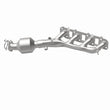 Load image into Gallery viewer, Magnaflow 16-21 Infiniti QX80 5.6L Direct-Fit Left Manifold Catalytic Converter - Installation View