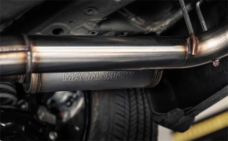 Magnaflow 18-21 Ford Mustang 5.0L V8 NEO Cat-Back Exhaust System - Side View