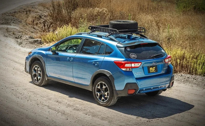 Magnaflow 18-23 Subaru Crosstrek Overland Series Black Chrome Axle-Back Performance Exhaust System - Side View