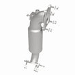 Load image into Gallery viewer, Magnaflow 19-20 Acura RDX Single Underbody 2L Direct Fit Converter - Side View
