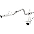 Load image into Gallery viewer, Magnaflow 2014 Ford Mustang V6 3.7L Comp Series Dual Split Rear Polished Stainless C/B Perf Exhaust - Main Product View