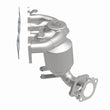 Load image into Gallery viewer, Magnaflow 2016 Sorento L4 2.4 OEM Manifold Direct Fit Converter - Side View