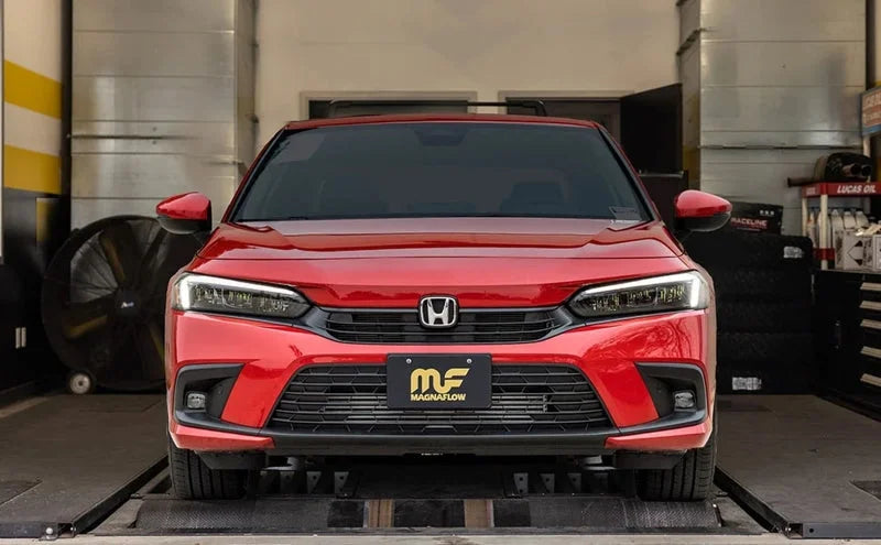 Magnaflow 2022+ Honda Civic EX 1.5L sedan NEO Cat-Back Exhaust System - Installation View