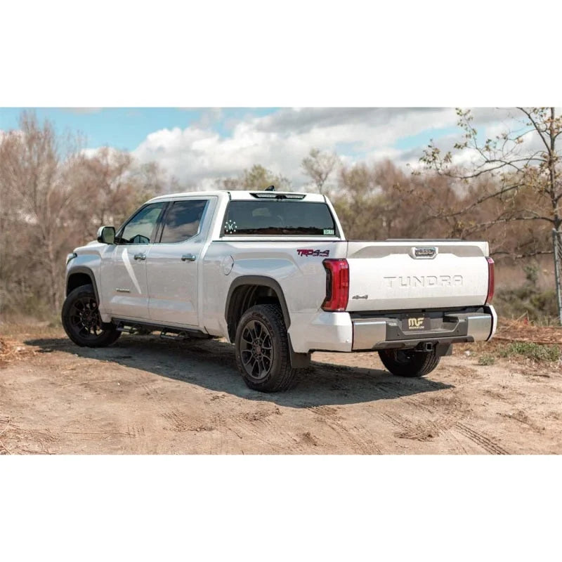 Magnaflow 22+ Toyota Tundra Overland Series 3in Single Straight Passenger Side Rear Cat-Back Exhaust - Back View