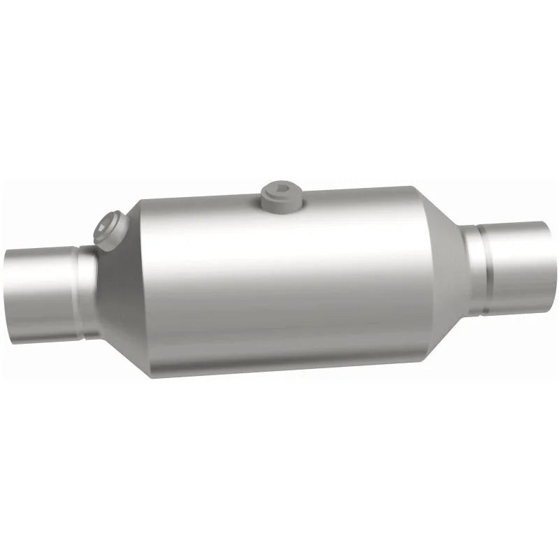 Magnaflow 2.25 w/dual O2 5in. Spun Universal Converter - Back View