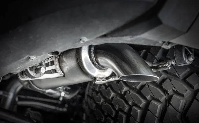 Magnaflow 24+ Toyota Land Cruiser Overland Cat-Back Exhaust System - Side View
