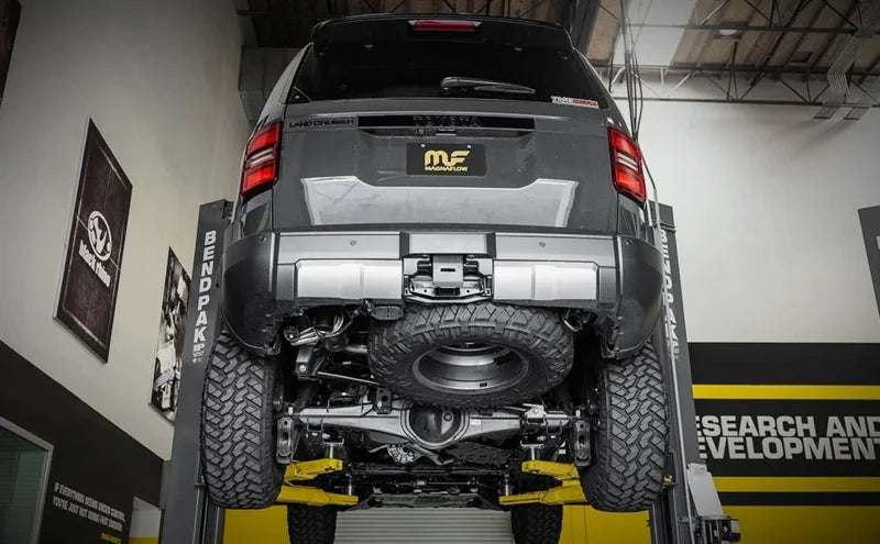 Magnaflow 24+ Toyota Land Cruiser Overland Cat-Back Exhaust System - Installation View