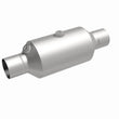 Load image into Gallery viewer, Magnaflow 2.50 w/dual O2 5in. Spun Universal Converter - Installation View