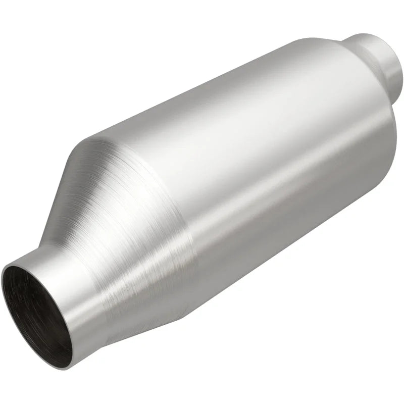 Magnaflow 2in In/Out 4in Round Body 11.875in L Universal California Legal Catalytic Converter - Main Product View
