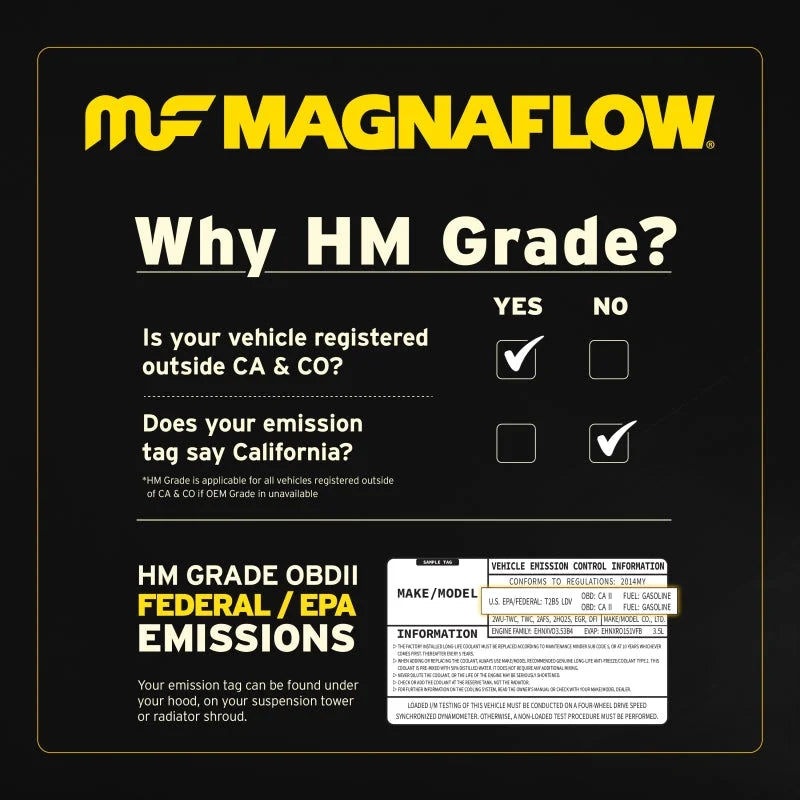 Magnaflow 5.00 C/A 2.50 Spun OEM Universal Converter - Additional View 8
