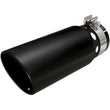 Load image into Gallery viewer, Magnaflow Black Series Tip W/Clamp 5x20 4 ID BLACK - Side View