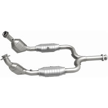 Load image into Gallery viewer, Magnaflow CONV DF 50S fits 1999-2001 Ford Mustang 3.8L / 2000 Ford Mustang GT - Side View