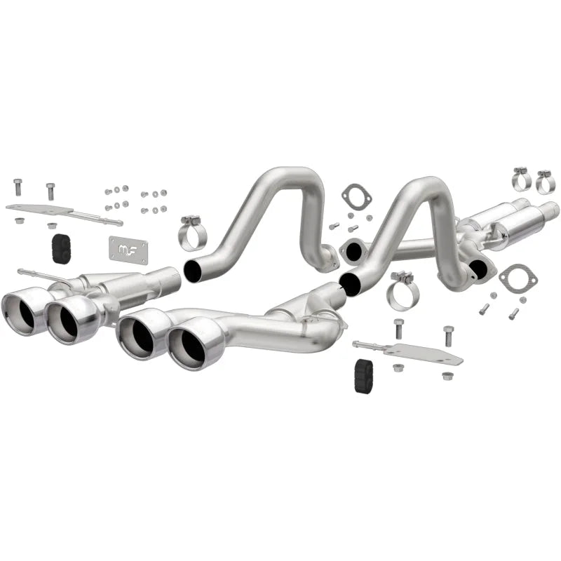 Magnaflow Comp Series Quad Center Rear Exit Stainless Steel Cat-Back Performance Exhaust fits 2000-2004 Chevrolet Corvette...
