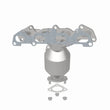 Load image into Gallery viewer, Magnaflow Conv DF 01-02 Kia Rio 1.5L - Back View