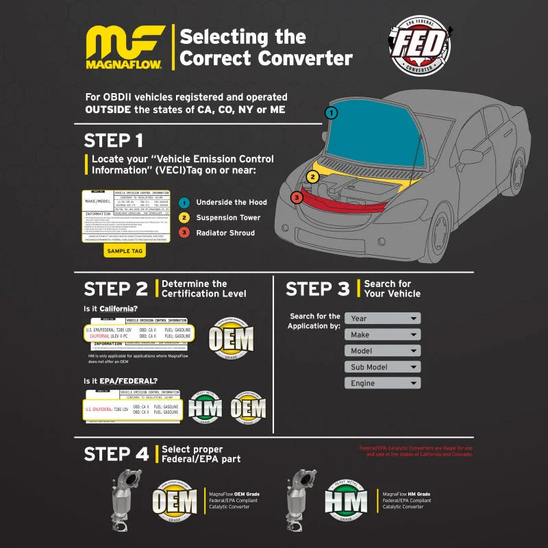 Magnaflow Conv DF 2011-2014 Maxima 3.5 L Underbody - Additional View 6