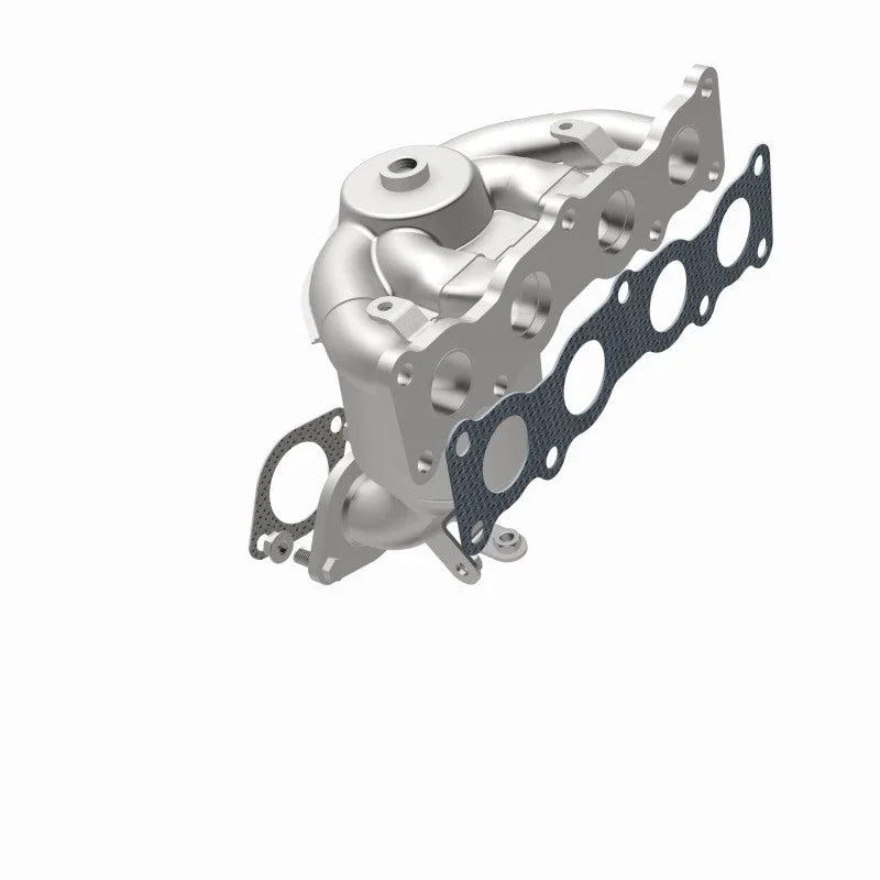 Magnaflow Conv DF 2017 Santa Fe L4 2.4 OEM Manifold - Back View