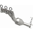 Load image into Gallery viewer, Magnaflow Conv DF Rear Manifold fits 2007-2008 BMW X3 3.0SI / 2009-2010 BMW X3 XDRIVE30I 3.0L - Side View