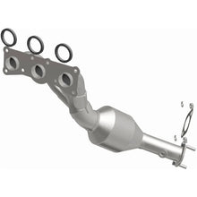 Load image into Gallery viewer, Magnaflow Conv DF Rear Manifold fits 2007-2008 BMW X3 3.0SI / 2009-2010 BMW X3 XDRIVE30I 3.0L - Side View