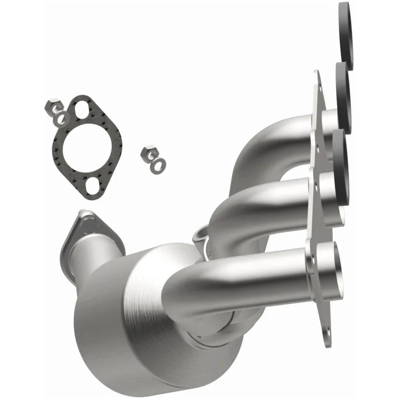 Magnaflow Conv DF Rear Manifold fits 2007-2008 BMW X3 3.0SI / 2009-2010 BMW X3 XDRIVE30I 3.0L - Installation View