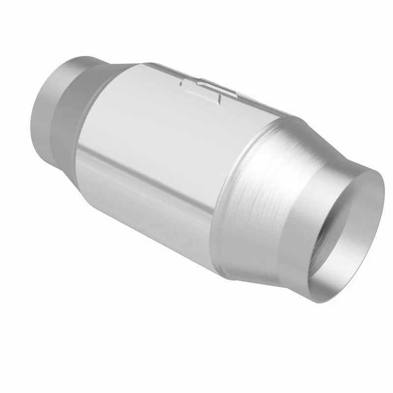 Magnaflow Premium High Flow Metallic Converter 4in OD - 3in In / 3in Out - Side View