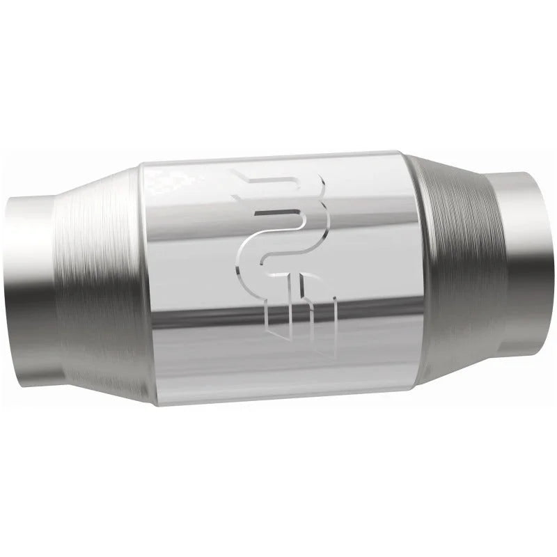 Magnaflow Premium High Flow Metallic Converter 4in OD - 3in In / 3in Out - Back View