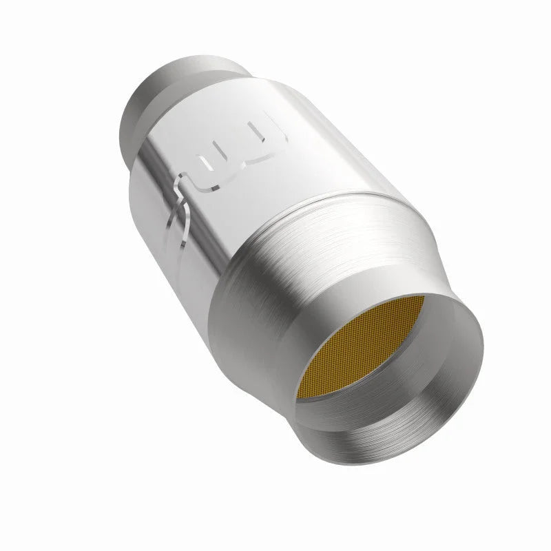 Magnaflow Premium High Flow Metallic Converter 4in OD - 3in In / 3in Out - Installation View