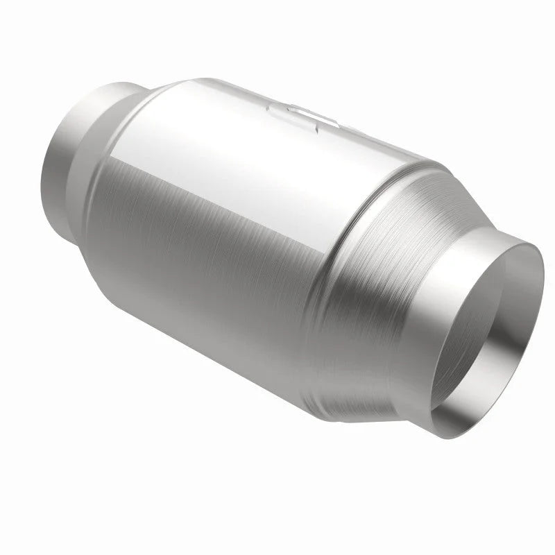 Magnaflow Premium High Flow Metallic Converter 5in OD - 3.5in In / 3.5in Out - Back View